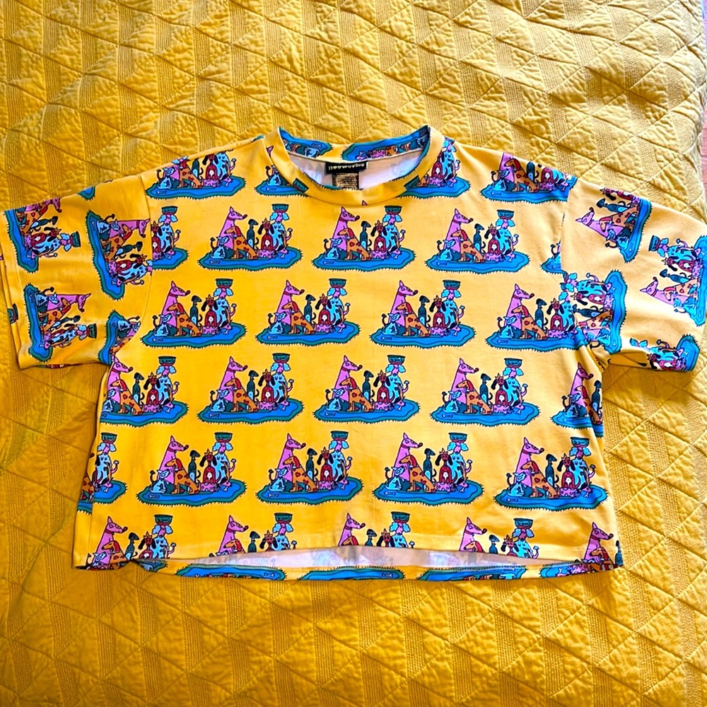 Nooworks CROP TOP DOG PARTY *Brand New*